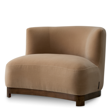 Fotoliu Stelvio cu finisaj nuc Morris Merino Camel [1]