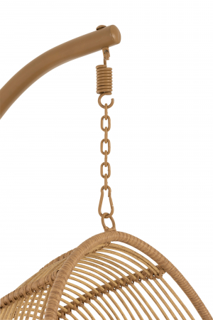 Fotoliu Suspendat, Metal, Natural, 119x105x193 cm [4]