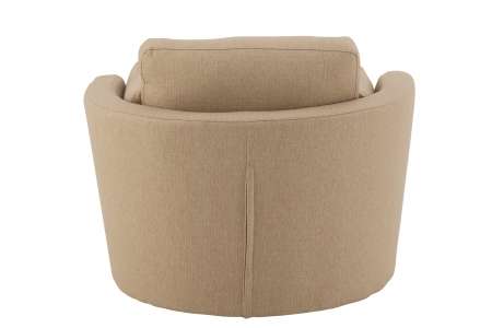 Fotoliu Swivel, Lemn/Textil, Bej, 98x107x88 cm [3]