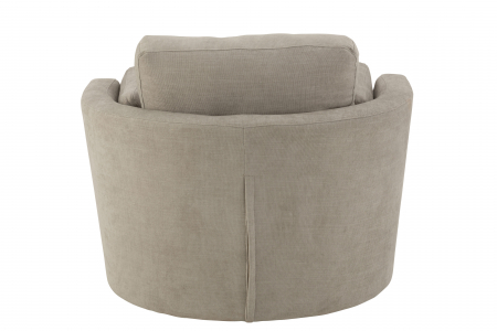 Fotoliu Swivel, Lemn/Textil, Gri, 98x107x88 cm [3]