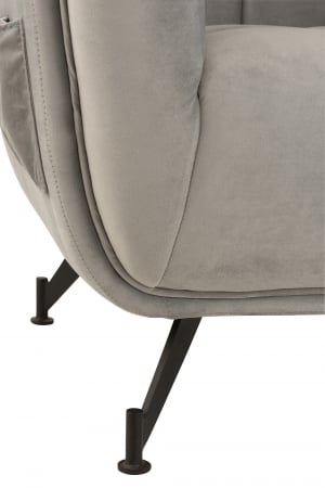 Fotoliu, Textil/Lemn, Gri, 90x82x75.5 cm [5]