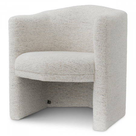 LIVING - Fotoliu, Watertown scoica off-white, Dims: W. 72 | D. 79 | H. 81.5 | SD. 57 | SW. 52 | SH. 47 | AH. 71  (CM)
