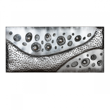 Tablouri - Galeria GILDE, Tablou, dreptunghiular, Callosti, Metal, argintiu, PU 1, L. 6 cm, L. 120 cm, H. 56 cm