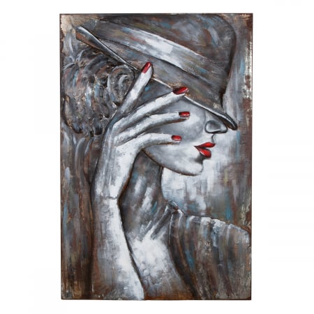 Galeria GILDE, Tablou, dreptunghiular, Casablanca, Metal, alb, PU 1, L. 6 cm, L. 80 cm, H. 120 cm [2]