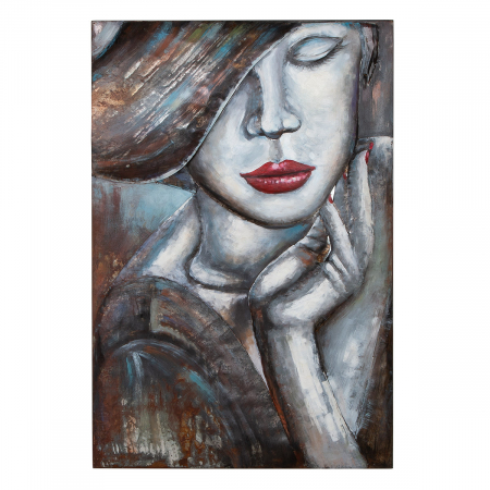 Galeria GILDE, Tablou, dreptunghiular, Noblesse, Metal, alb, PU 1, L. 6 cm, L. 80 cm, H. 120 cm [2]