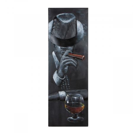 Galerie GILDE, Tablou, dreptunghiular, Metal, negru, PU 3, 3 buc. asortate, L. 3 cm, L. 30 cm, H. 90 cm [1]