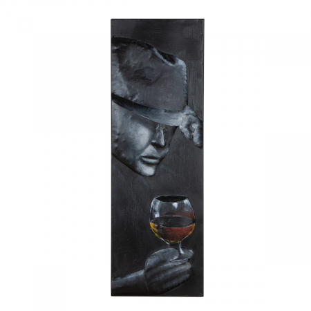 Galerie GILDE, Tablou, dreptunghiular, Metal, negru, PU 3, 3 buc. asortate, L. 3 cm, L. 30 cm, H. 90 cm [3]
