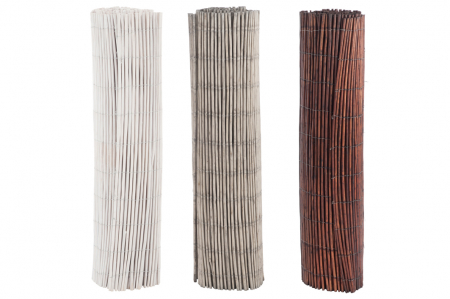 Gard de nuiele, Rachita/Bambus, Gri, 200x1.5x100 cm [1]