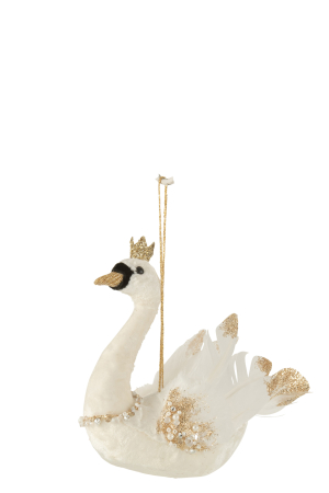 Accesorii - Ghirlanda, Material sintetic, Alb, 17x7.5x13