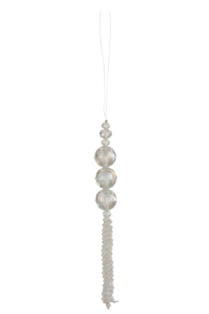 Accesorii - Ghirlanda, Material sintetic, Alb, 2x2x26