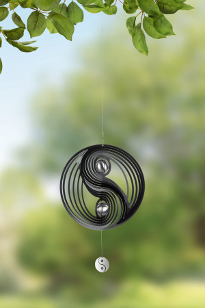 Clopotei de vant si ghirlande - Ghirlanda otel Yin Yang
