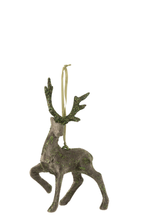 Ghirlanda ren, Textil, Verde, 10x5x16 [1]