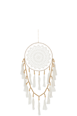 SALE % - Ghirlanda, Textil, Alb, 27x1x77.5