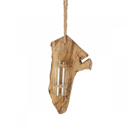 Clopotei de vant si ghirlande - Ghirlandă, Vază, Fuste, Lemn, ecru, PU 12, L. 1,5 cm, L. 10 cm, H. 30 cm