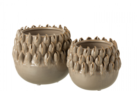 Ghiveci, Ceramica, Gri, 15.5x15.5x14.5 cm [1]