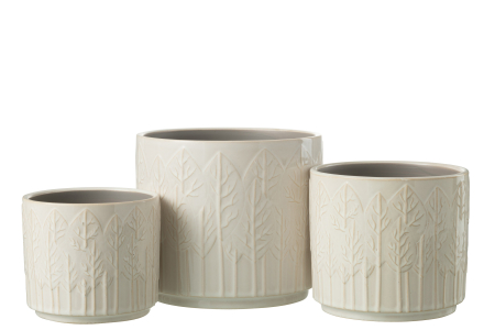 Ghiveci, Ceramica, Alb , 17x17x15 [1]