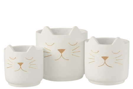 Ghiveci, Ceramica, Alb, 19x19x19.5 [2]