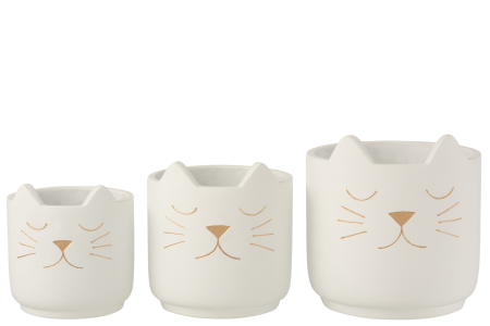 Ghiveci, Ceramica, Alb, 19x19x19.5 [3]