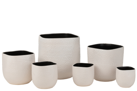 Ghiveci, Ceramica, Alb, 41x40x40 [1]