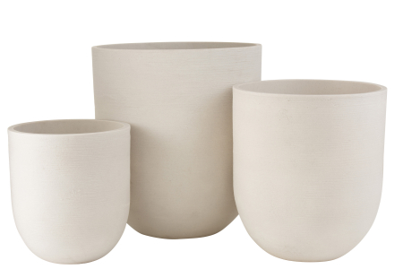 Ghivece si suporturi de flori - Ghiveci, Ceramica, Alb, 55x55x61.5