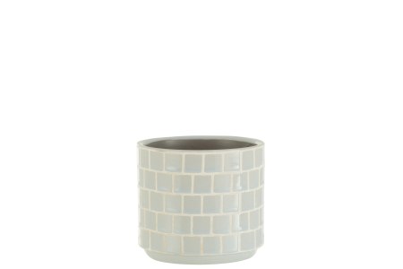 SALE % - Ghiveci, Ceramica, Albastru, 12x12x11