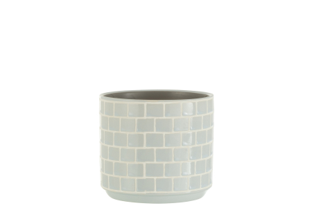 SALE % - Ghiveci, Ceramica, Albastru, 14.5x14.5x13