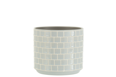 SALE % - Ghiveci, Ceramica, Albastru, 17x17x15