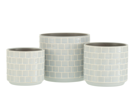 Ghiveci, Ceramica, Albastru, 17x17x15 [1]