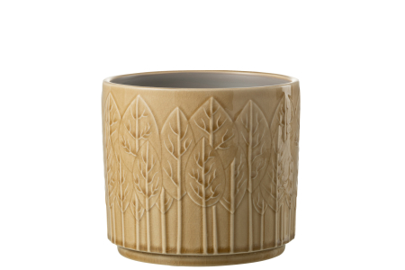SALE % - Ghiveci, Ceramica, Bej, 17x17x15