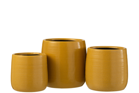 Ghiveci, Ceramica, Galben, 15.5x15.5x16 [1]