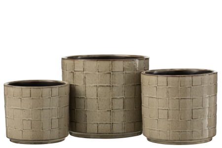 Ghiveci, Ceramica, Gri, 16.5x16.5x15 [1]