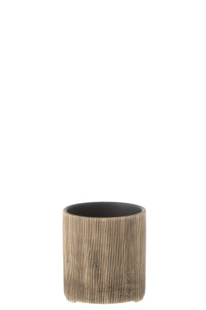 Ghivece si suporturi de flori - Ghiveci, Ceramica, Maro, 12x12x12.5