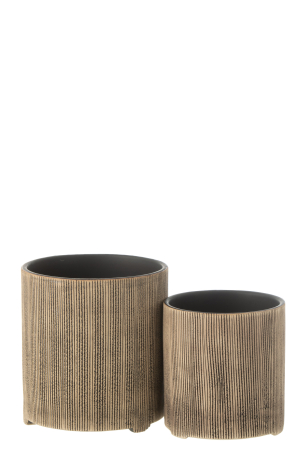 Ghiveci, Ceramica, Maro, 14.5x14.5x15.5 [1]