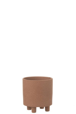 SALE % - Ghiveci, Ceramica, Maro, 15x15x16