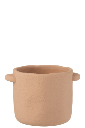 IN STOC - Ghiveci, Ceramica, Maro, 24.5x20x17