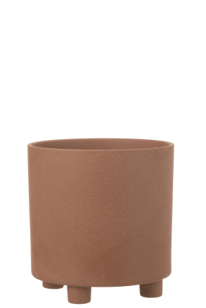 Ghivece si suporturi de flori - Ghiveci, Ceramica, Maro, 26.5x26.5x27.5
