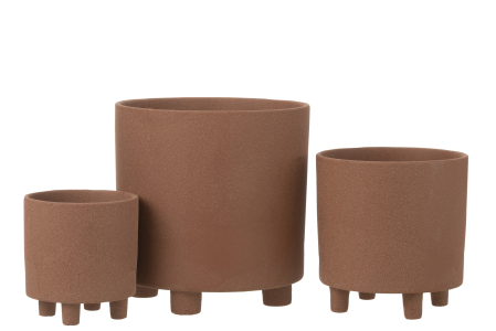 Ghiveci, Ceramica, Maro, 26.5x26.5x27.5 [1]