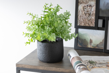 SALE % - Ghiveci, Ceramica, Negru, 12x12x10