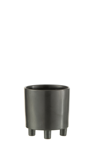 Ghiveci, Ceramica, Negru, 15x15x16 [1]