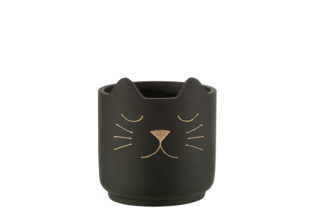 Ghiveci, Ceramica, Negru, 16x16x16.5 [1]