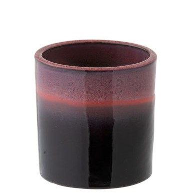 IN STOC - Ghiveci, Ceramica, Negru, 16x16x17 cm