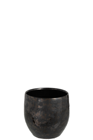 VAZE SI GHIVECE - Ghiveci, Ceramica, Negru, 18x18x17.5 cm