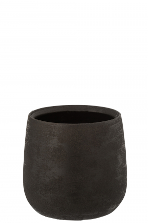 VAZE SI GHIVECE - Ghiveci, Ceramica, Negru, 19.5x19.5x22.5 cm