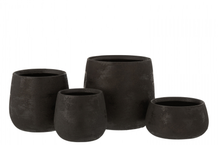 Ghiveci, Ceramica, Negru, 20x20x19 cm [1]