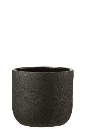 SALE % - Ghiveci, Ceramica, Negru, 22x22x20