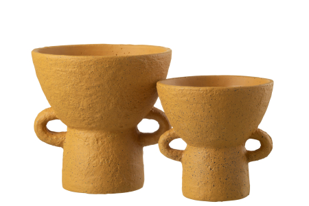 Ghiveci, Ceramica, Ocru, 25x25x25.5 [2]