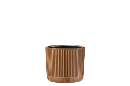 SALE % - Ghiveci, Ceramica, Portocaliu, 12x12x11