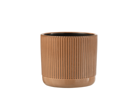 SALE % - Ghiveci, Ceramica, Portocaliu, 17.5x17.5x15.5