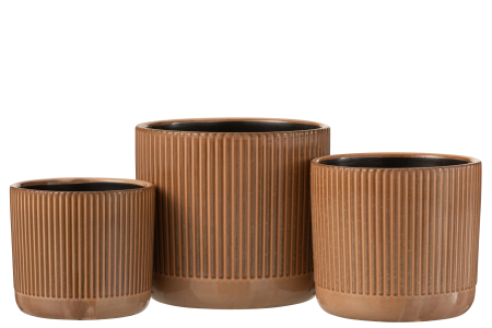 Ghiveci, Ceramica, Portocaliu, 17.5x17.5x15.5 [1]