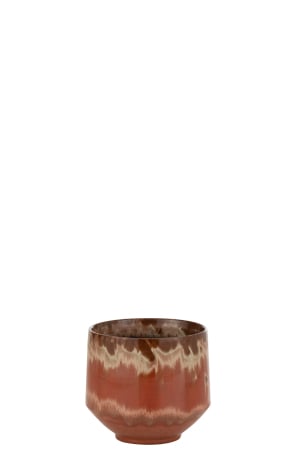 SALE % - Ghiveci, Ceramica, Rosu, 16x16x16